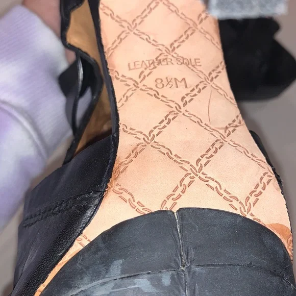 L.A.M.B. Platform Leather Heels 8.5 Strappy Lace-Up (worn once) - Picture 6 of 7